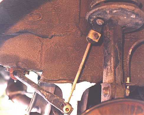 Custom rear sway bar bracket